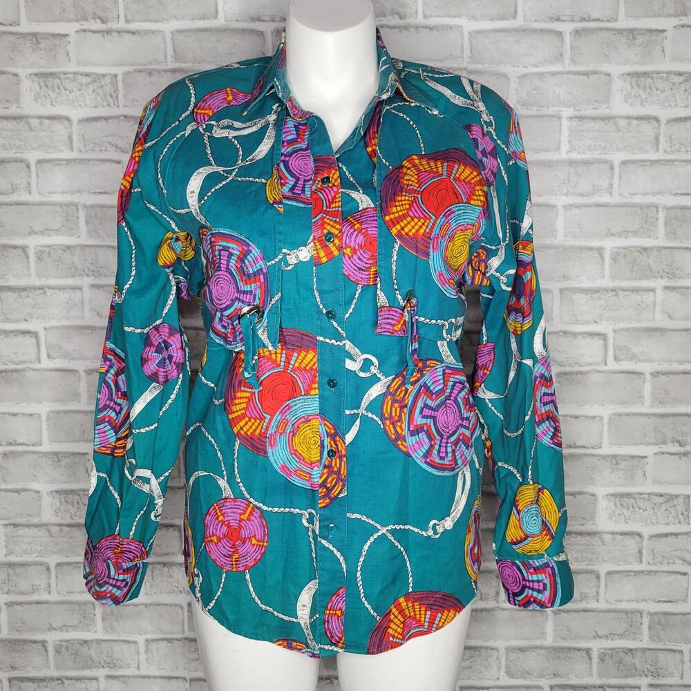 VTG 80s 90s Western Wrangler Button Up, size Large